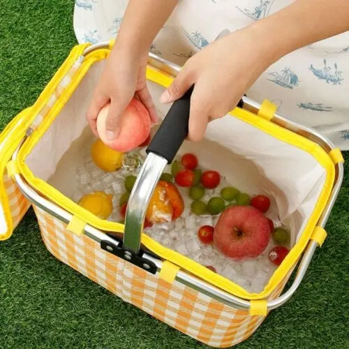 Portable Light-duty Travel Heat Insulation Insulation Bag Leak-proof Waterproof Thickened Aluminum Film Picnic Basket