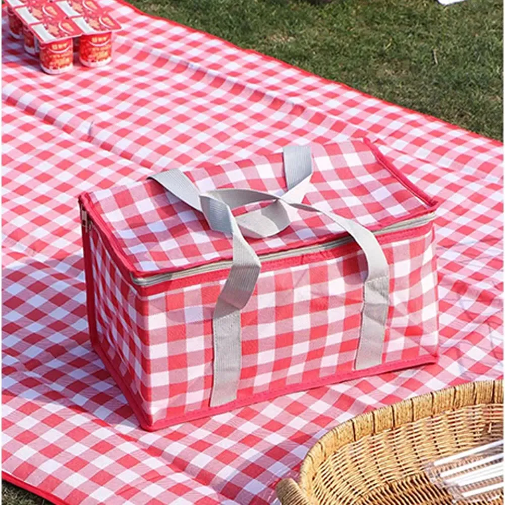 Portable Light-duty Travel Heat Insulation Insulation Bag Leak-proof Waterproof Thickened Aluminum Film Picnic Basket