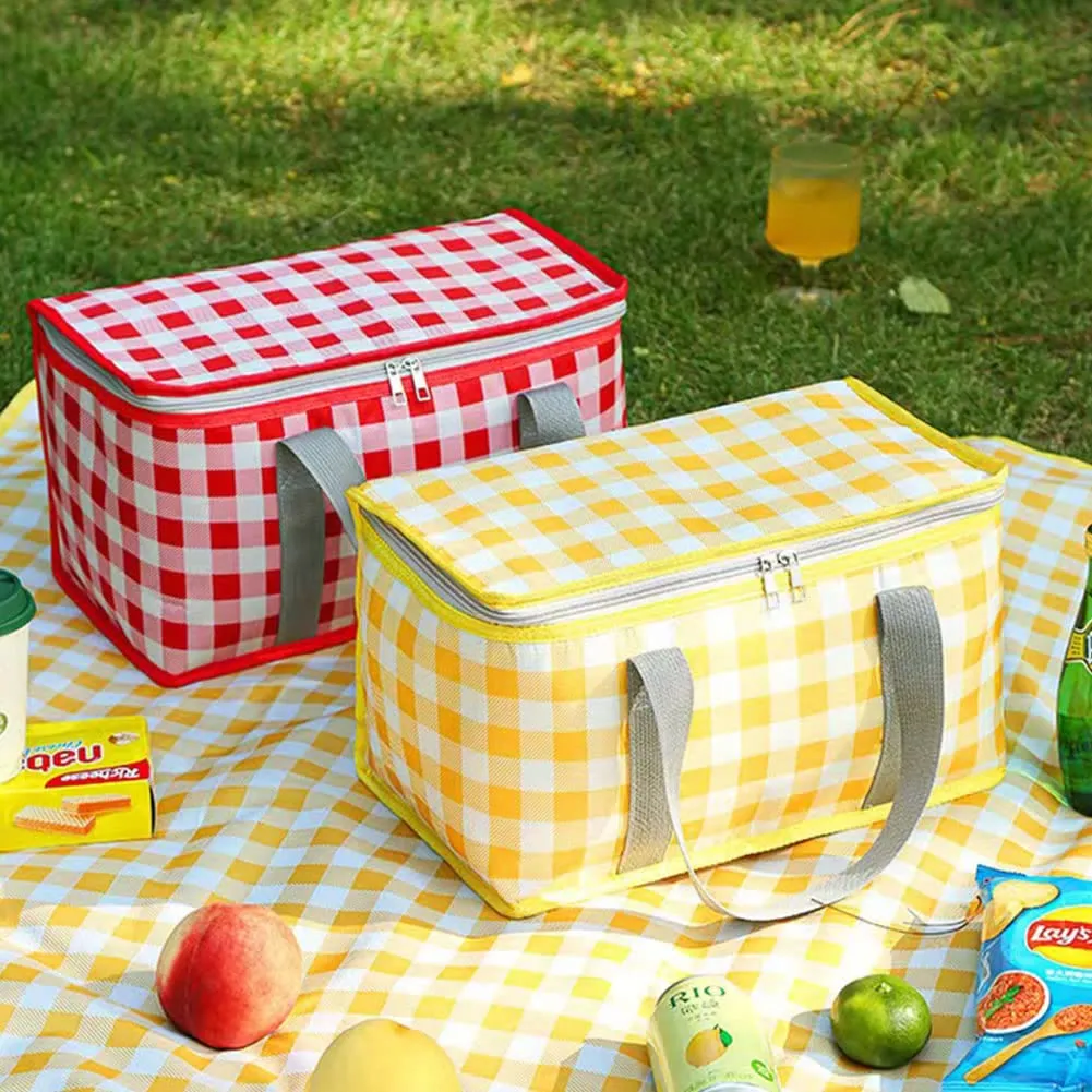 Portable Light-duty Travel Heat Insulation Insulation Bag Leak-proof Waterproof Thickened Aluminum Film Picnic Basket