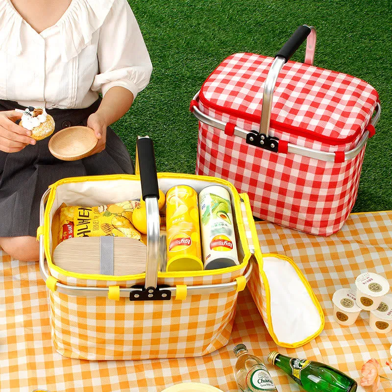 Portable Light-duty Travel Heat Insulation Insulation Bag Leak-proof Waterproof Thickened Aluminum Film Picnic Basket