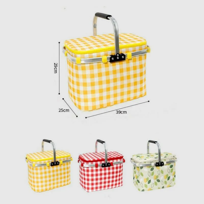 Portable Light-duty Travel Heat Insulation Insulation Bag Leak-proof Waterproof Thickened Aluminum Film Picnic Basket