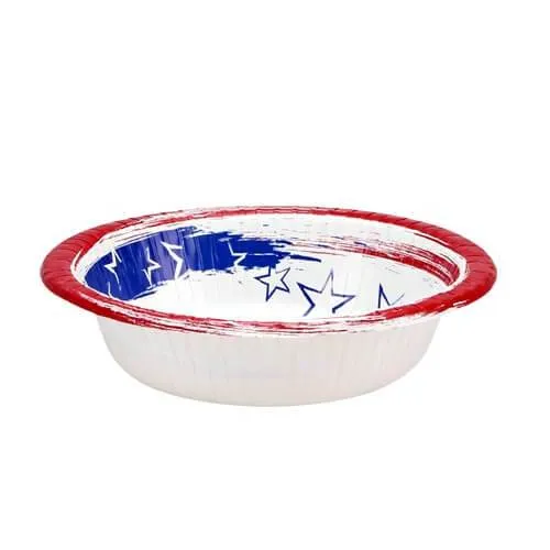 Premium Heavy Weight Paper Stars 'N Stripes Tableware<br/>Size Options: 12inch Plate, 10inch Plate, 8.75inch Plate, 7inch Plate, 12oz Bowl, 20oz Bowl, Lunch Napkin, 12oz Cup and Combo Cutlery