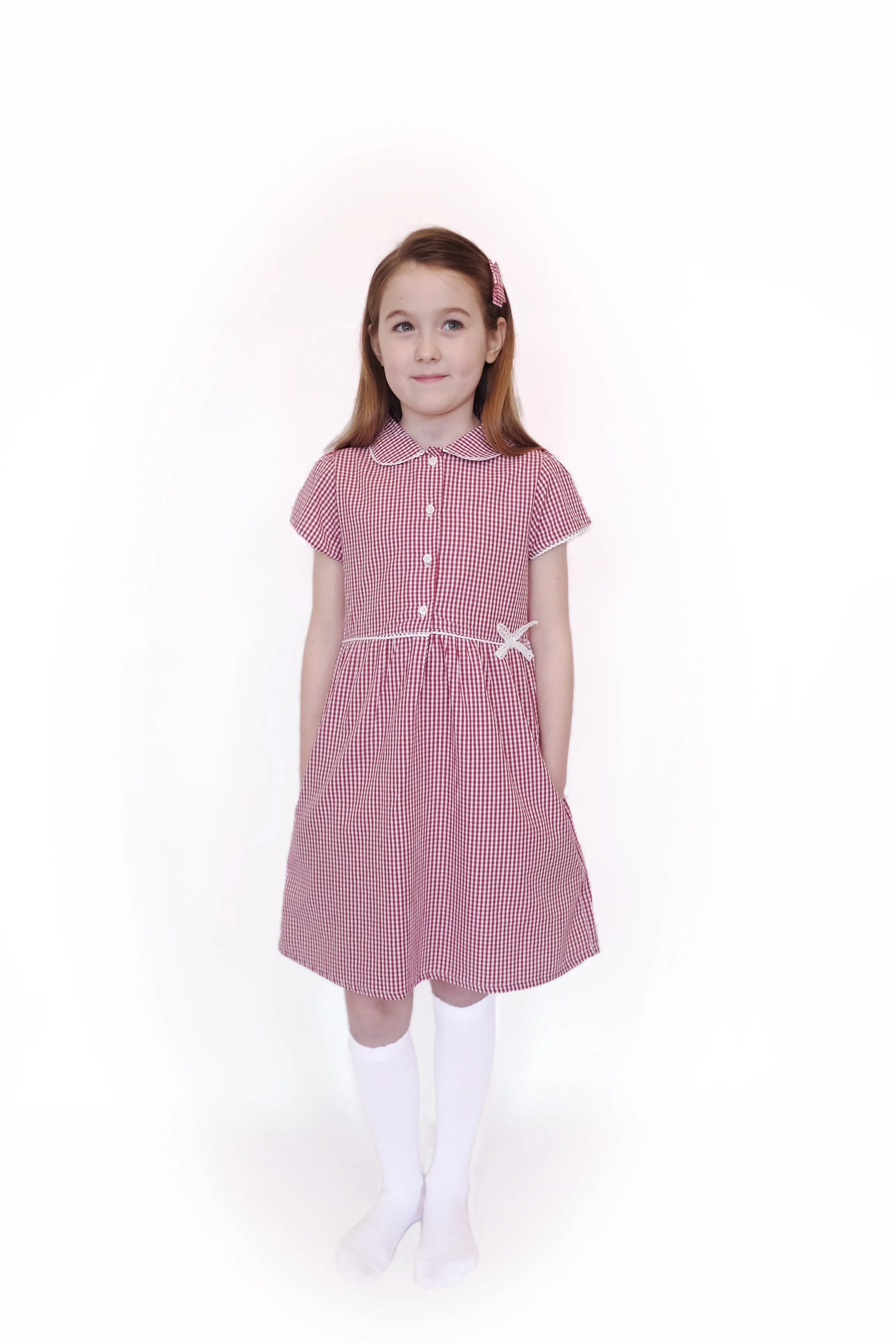 Pure Cotton Gingham School Summer Dress - 5 COLOURS AVAILABLE