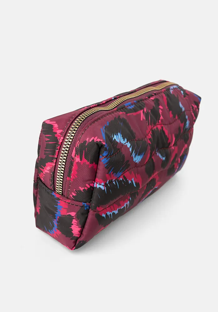 Purple Animal Print Popsy Pencil Case