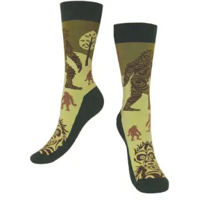 "Sasquatch" socks with artwork by Salish Native Artist Francis Horne Sr