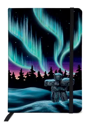 "Sky Dance - Inukshuk" Lined Journal, Artwork by Metis Artist Amy Keller-Rempp