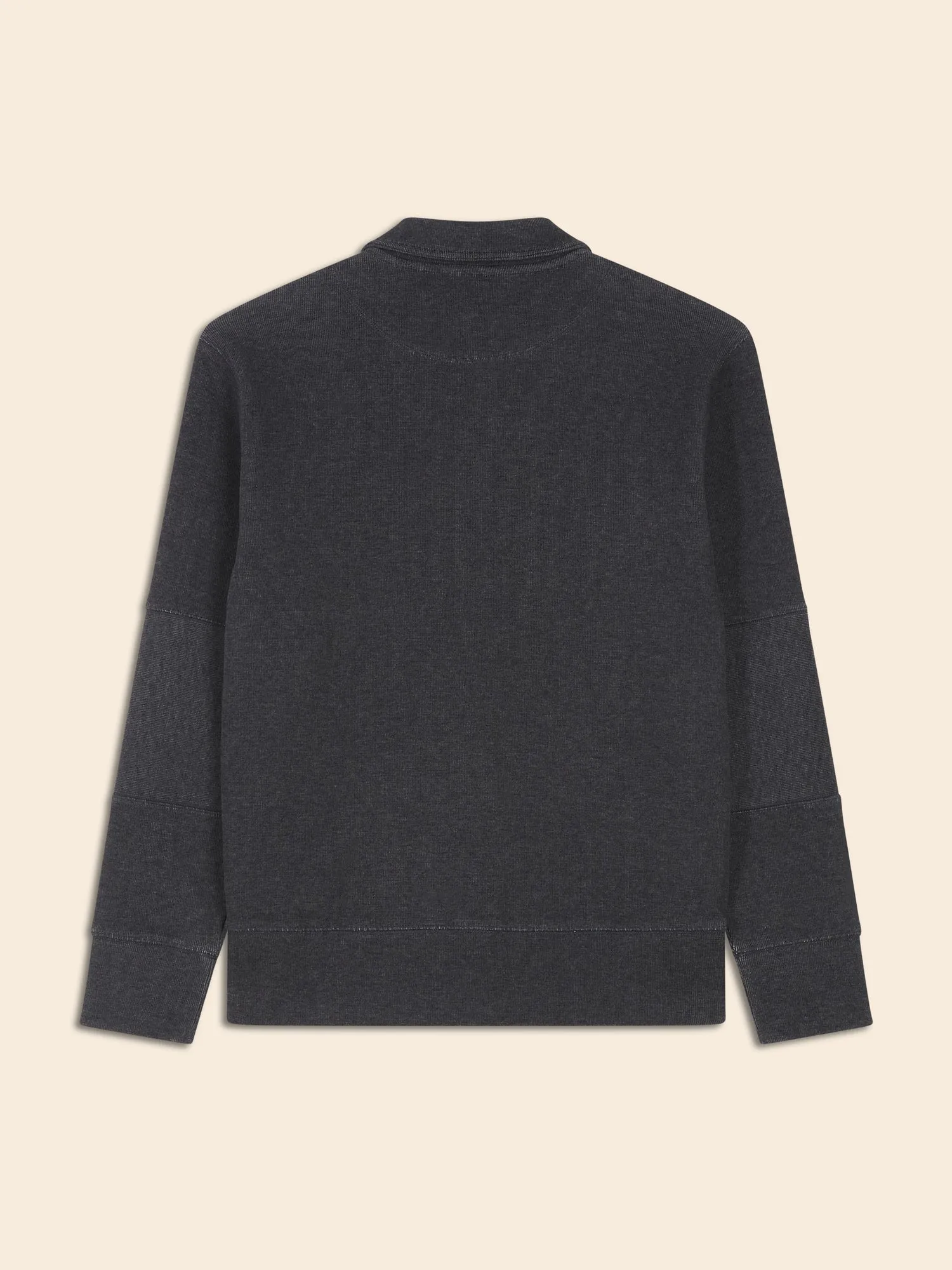 Ribbed Half-Zip Sweatshirt