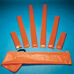 Rigid Splint Kit w/ case: 15", 36", 54" padded splint board kit with carry case