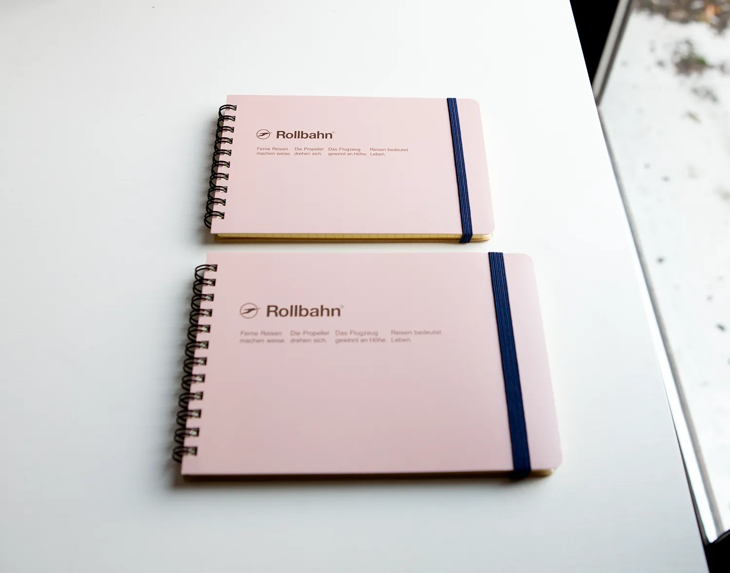 Rollbahn spiral notebook - Rose Dust