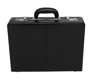 S Babila Executive Leather Attache Black Briefcase