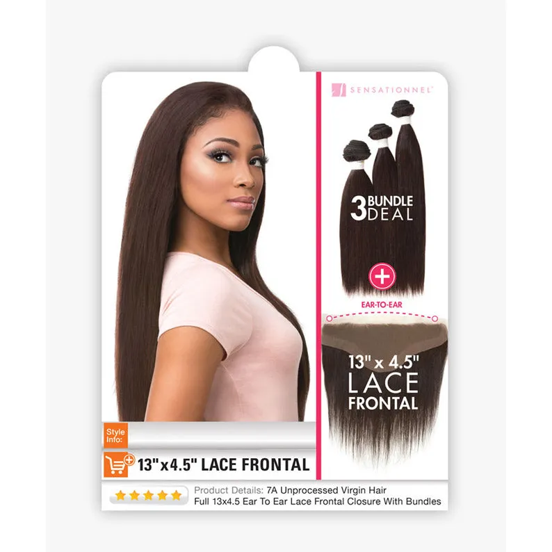 SENSATIONNEL BARE & NATURAL Lace Frontal   Bundle Deal Straight