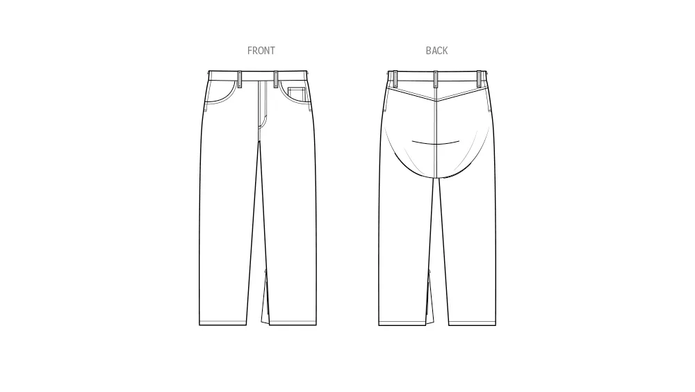 Simplicity Sewing Pattern 3020 Unisex Adaptive Jeans by Sewn Adaptive