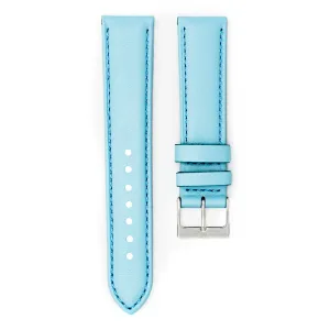 Sky Blue - Handmade Italian Leather Watch Strap For Longines Elegant Collection