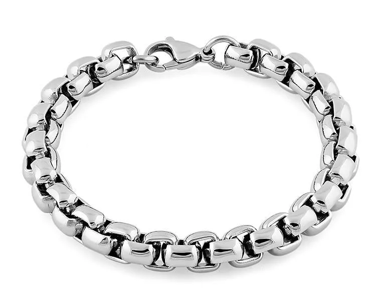 Stainless Steel Rolo Chain Bracelet