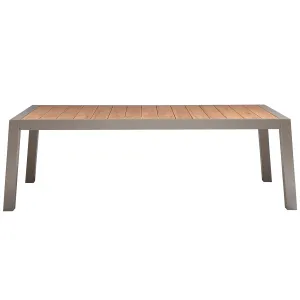 Sulphur Sand Wood/Aluminium Dining Table