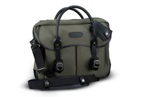 Thomas Briefcase & Laptop Bag - Sage FibreNyte / Black Leather