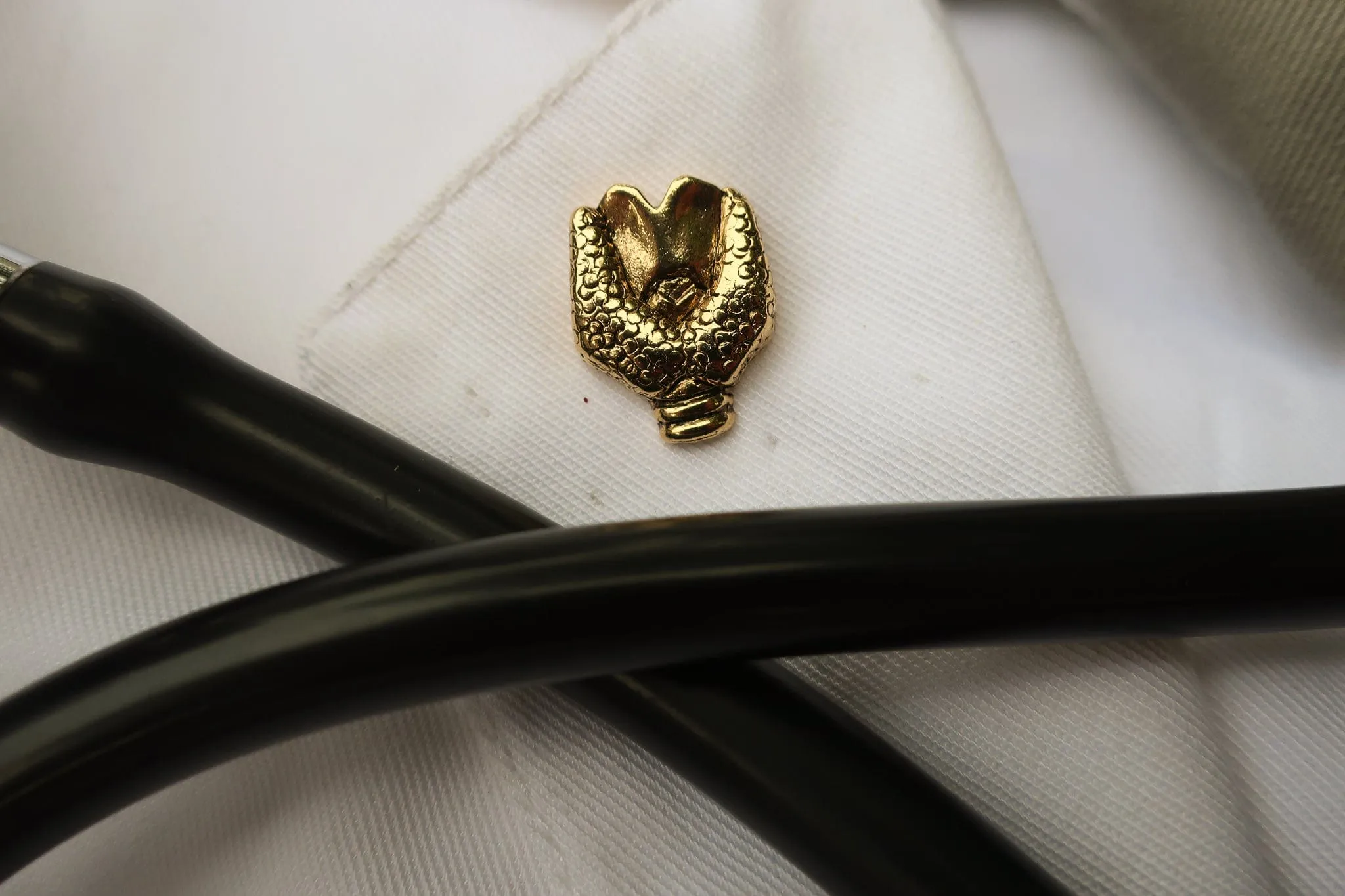 Thyroid Gland Gold Lapel Pin