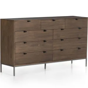 Trey 9 Drawer Dresser, Auburn