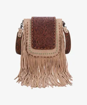 Trinity Ranch Fringe Tooled Crossbody