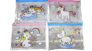 Unicorn Design PVC Pencil Case