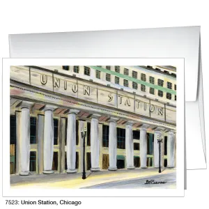 Union Station, Chicago, Greeting Card (7523)