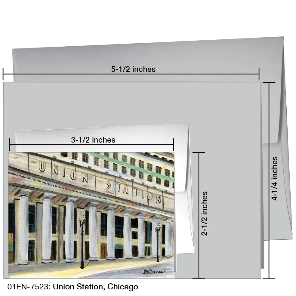 Union Station, Chicago, Greeting Card (7523)