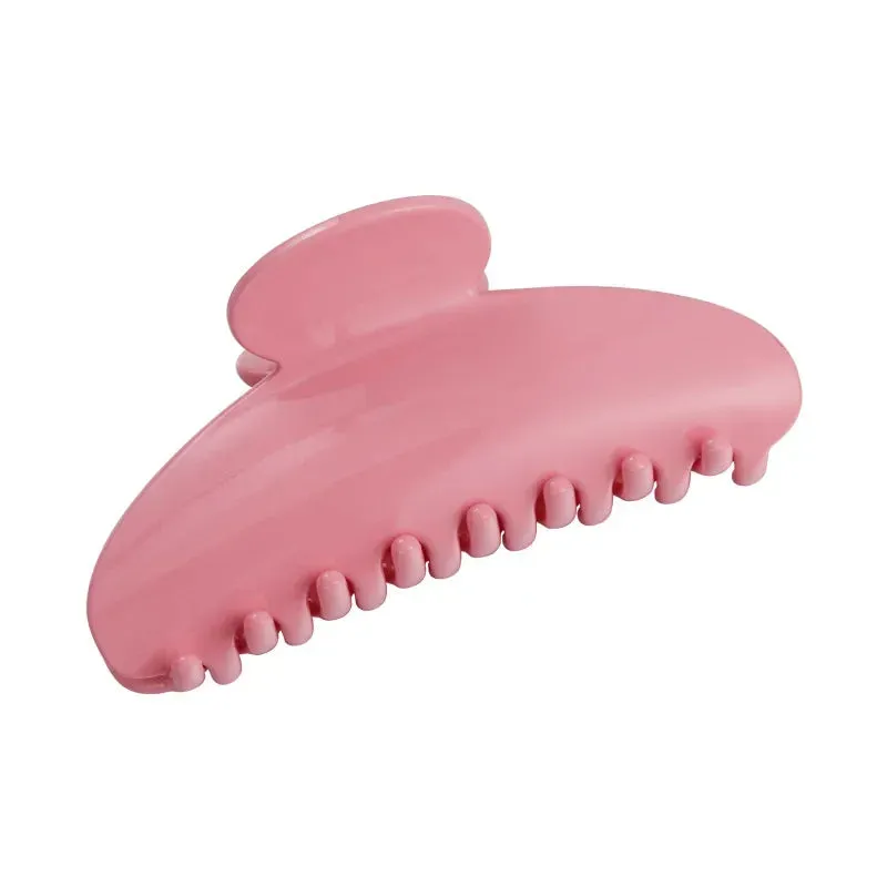 VAIGE Solid Color Semicircle Large Hair Claw - Elegant Acrylic Hair Clip for Everyday Use