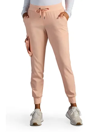 Vanessa Mid Rise Jogger by Healing Hands(X DR KWANE) XS-2XL/ Peach Cloud