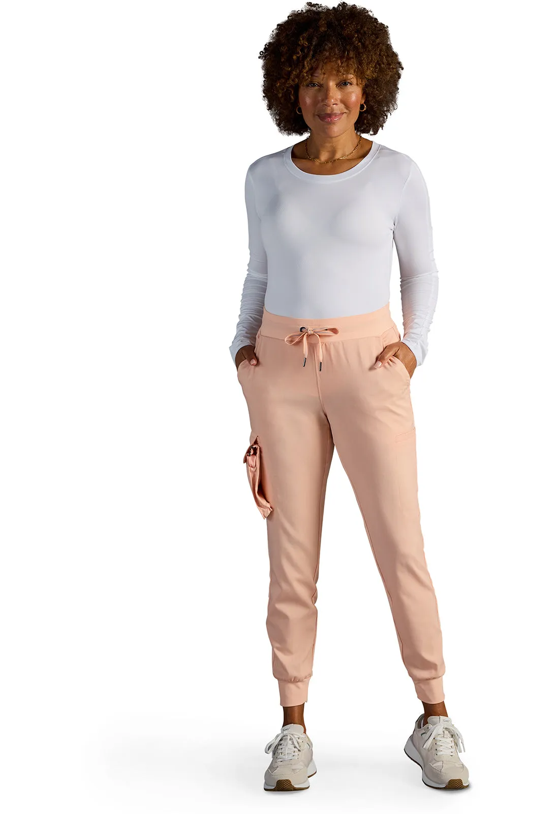 Vanessa Mid Rise Jogger by Healing Hands(X DR KWANE) XS-2XL/ Peach Cloud