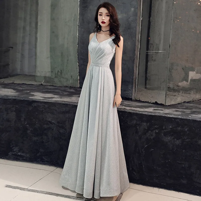 weiyin Evening Dress Women 2021 Sexy V-neck Long Formal Dress Elegant Evening Gowns Robe de Soiree Party Prom Dress WYY1367