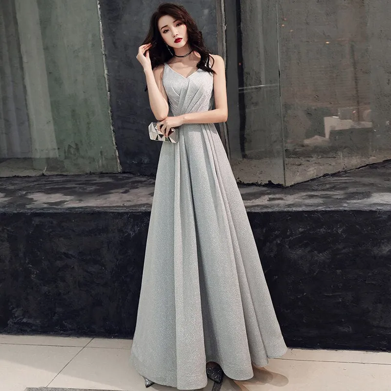 weiyin Evening Dress Women 2021 Sexy V-neck Long Formal Dress Elegant Evening Gowns Robe de Soiree Party Prom Dress WYY1367