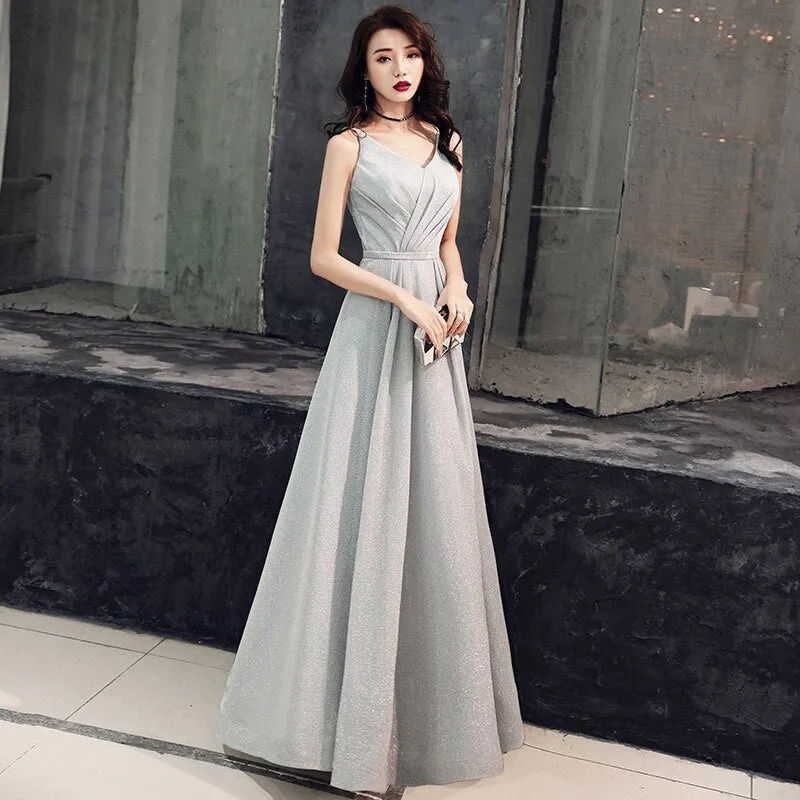 weiyin Evening Dress Women 2021 Sexy V-neck Long Formal Dress Elegant Evening Gowns Robe de Soiree Party Prom Dress WYY1367