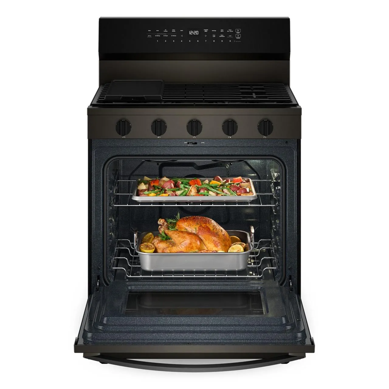 Whirlpool 30-inch Freestanding Gas Range with Air Fry Technology WFGS7530RV