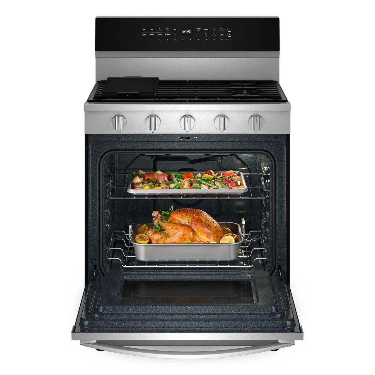 Whirlpool 30-inch Freestanding Gas Range with Air Fry Technology WFGS7530RZ