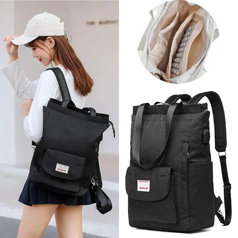 Women's Backpack Travel Large Backpack Handbag Schoolbag For Girls Women's Black Bag Female Shoulder Back Mochila